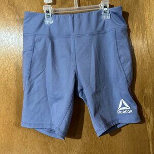 Reebok Girl Spandex Shorts 10/12 Light Purple Used